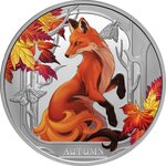 Pièce de monnaie en Argent 1 Dollar g 31.1 (1 oz) Millésime 2024 AUTUMN