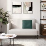 vidaXL Coussin de Dos Vert foncé 50 x 45 cm Tissu en velours côtelé