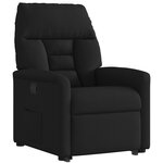 vidaXL Fauteuil inclinable noir tissu