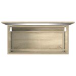 vidaXL Meuble de salle de bain avec miroir chêne sonoma 80x38 5x45 cm