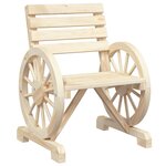vidaXL Chaises de jardin lot de 2 58x58x78 5 cm bois de sapin massif