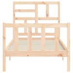 vidaXL Cadre de lit sans matelas 100x200 cm bois massif de pin