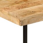 vidaXL Bureau 165x110x77 cm bois massif de manguier et fer