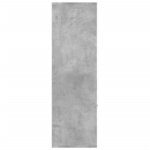 vidaXL Bibliothèque Gris béton 98x30x98 cm Bois d’ingénierie