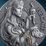HECATE La Grande Mythologie Grecque Pièce 2 Once Argent 2000 Francs Cameroun 2025