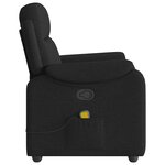vidaXL Fauteuil de massage inclinable Noir Tissu