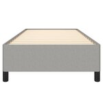 vidaXL Cadre de lit sans matelas gris clair 80x200 cm tissu