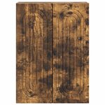 vidaXL Armoire Murale Chêne fumé 66 x 34 5 x 90 cm Bois d'ingénierie