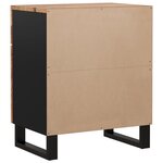 vidaXL Table de chevet 50x33x60cm Bois d'acacia solide et d'ingénierie