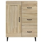 vidaXL Buffet Chêne sonoma 69 5x34x90 cm Bois d'ingénierie