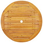 Ensemble de salle à manger pour le jardin en bois d'acacia - 5 pièces