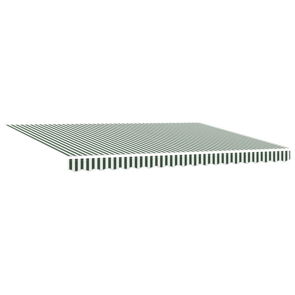 vidaXL Store rétractable manuel vert et blanc 450 x 300 cm