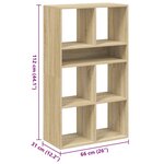 vidaXL Bibliothèque chêne sonoma 66x31x112 cm bois d'ingénierie
