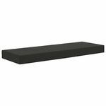vidaXL Coussin de Siège d'Extérieur Noir 111 5 x 40 x 8 cm