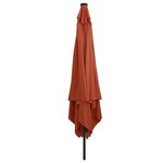 vidaXL Parasol de jardin Rouge  Noir 295 x 295 x 245 cm