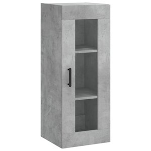 vidaXL Armoire murale gris béton 34 5x34x90 cm