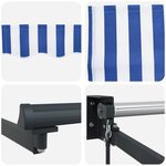 vidaXL Store rétractable manuel avec LEDs 2 5 x 2 m