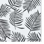 vidaXL Tapis d'extérieur Blanc et noir 190x290 cm PP