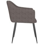 vidaXL Chaises à manger lot de 4 taupe tissu