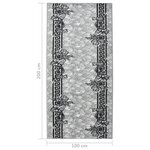 vidaXL Tapis BCF Gris 100x200 cm