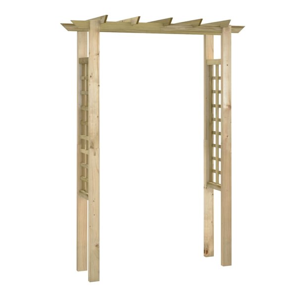 vidaXL Arche pour rosiers 150 x 60 x 204 cm bois imprégné