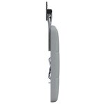 vidaXL Tête de lit suspendue Avec lumière LED Gris clair Tissu