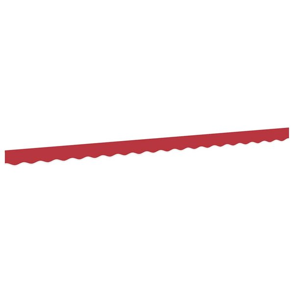 vidaXL Bande de auvent Rouge 4.3 x 0.2 m Toile