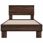 vidaXL Cadre de lit sans matelas chêne marron 90x190 cm