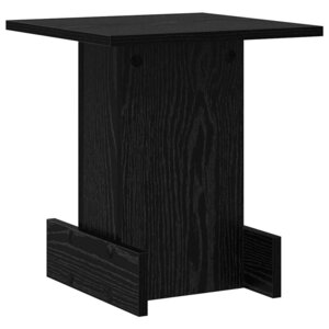 vidaXL Table d'appoint Chêne noir 35 5 x 35 x 40 cm Bois d'ingénierie