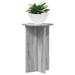 vidaXL Support de Plante 2 pièces Sonoma gris Ø40 x 60 cm