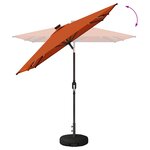 vidaXL Parasol de jardin avec lumières LED et base 200 x 300 cm