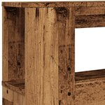 vidaXL Tête de lit à LED vieux bois 200x18 5x103 5cm bois d'ingénierie
