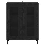 vidaXL Buffet Chêne noir 69 5 x 34 x 90 cm Bois d'ingénierie
