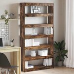 vidaXL Bibliothèque Marron Bois d'ingénierie