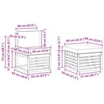 vidaXL Ensemble de canapés d'extérieur 4 pc Gris Naturel et Clair