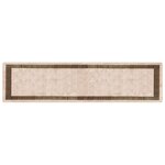 vidaXL Coureur de Tapis MARSA Noir 100 x 400 cm Polyester et PVC