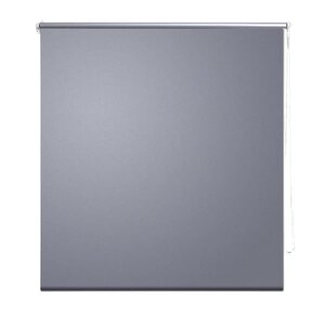 Store enrouleur occultant gris 40 x 100 cm