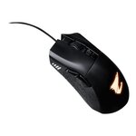 Gigabyte souris de jeu optique aorus m3 - usb - noir mat - câble - 6400 dpi - roulettes avec frein - pour droitier uniquement