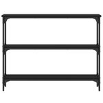 vidaXL Table console noir 100x22 5x75 cm bois d'ingénierie