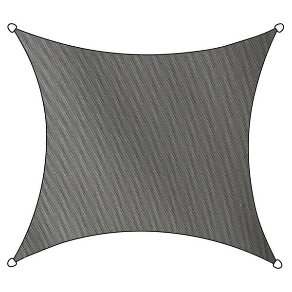 Livin'outdoor Tissu d'ombrage Como Polyester Carré 5x5 m Gris