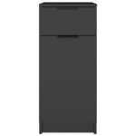 vidaXL Armoire de bureau noir 33 5x50x75 cm bois d'ingénierie
