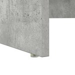 vidaXL Bureau avec Rangement Gris Béton 120.5x44x88.5 cm Bois d'Ingénierie