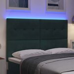 vidaXL Tête de lit LED avec des lumières à LED Vert 160 cm Polyester