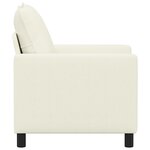vidaXL Canapé Crème 76 x 81 x 87 5 cm Tissu