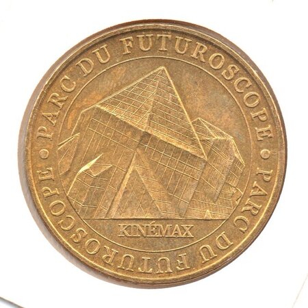 Mini médaille monnaie de paris 2007 - parc du futuroscope (kinémax)