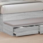 vidaXL Tiroirs de lit Gris Sonoma 100x36 5x16 5 cm Bois d'ingénierie