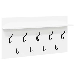 vidaXL Porte-manteau mural Blanc 80 x 40 x 12 cm Bois d'ingénierie