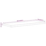 vidaXL Dessus de table 100x40x2 5 cm rectangulaire bois massif acacia