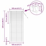 vidaXL Store de Fenêtre avec des rideaux Manuel Gris foncé Aluminium