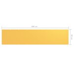 vidaXL Écran de balcon Jaune 90x400 cm Tissu Oxford